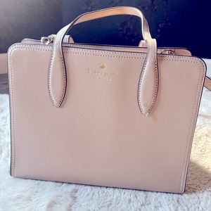 Blush Kate Spade shoulder bag with detachable shoulder strap